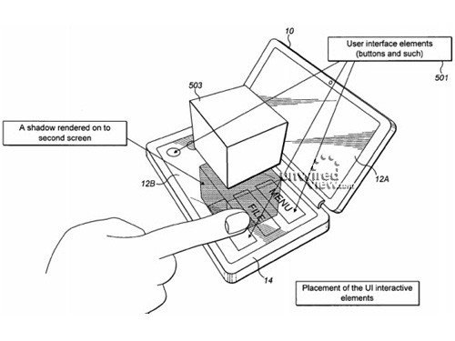 3D双屏虚拟操控 诺基亚绝妙新专利曝光