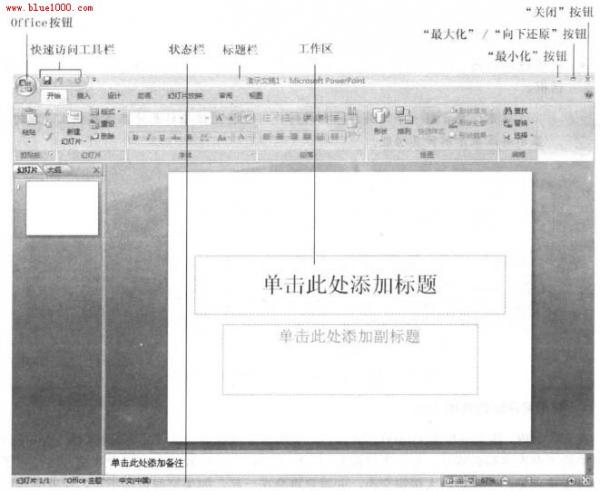 PowerPoint2007界面元素介绍   三联